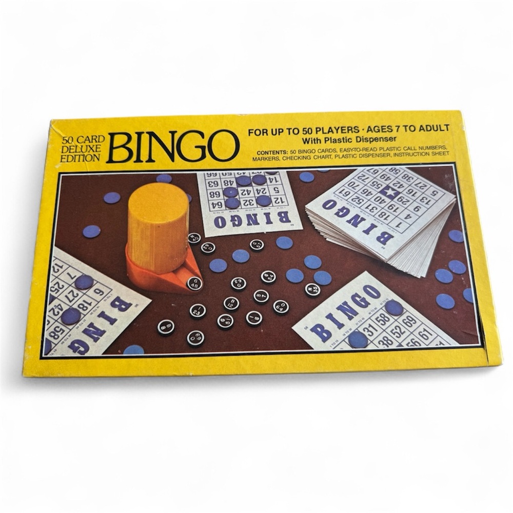 Vintage 1981 Whitman Deluxe Edition Bingo No. 4805